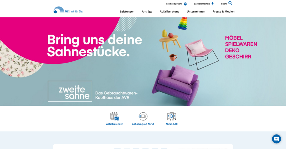Hier werden nicht nur Abfälle abgeholt