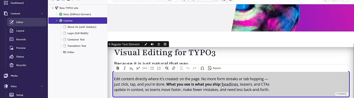 Warum TYPO3 v14 mit "Visual Editor" WordPress alt aussehen lässt - und Redaktionen endlich aufatmen